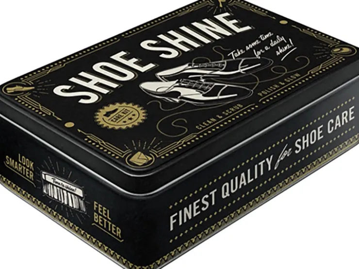 Nostalgic-Art Vorratsdose Shoe Shine 23 cm x 16 cm x 7 cm