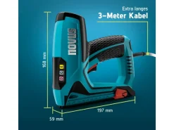 Novus Tools Elektrotacker J-151 Premium-Tacker für Folien & Zierleisten 031-0361
