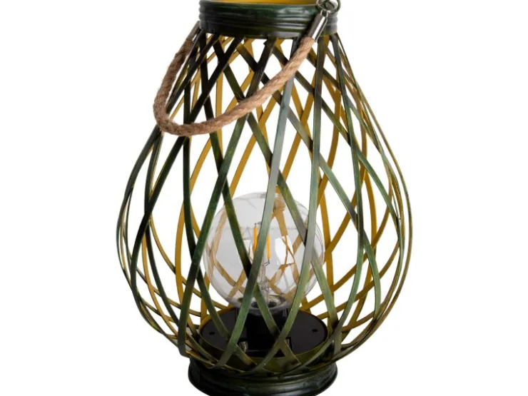 Näve LED-Deko-Solarleuchte 31 cm Grün Gold mit Aufhängemöglichkeit* Laternen