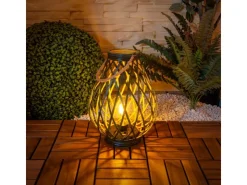Näve LED-Deko-Solarleuchte 31 cm Grün Gold mit Aufhängemöglichkeit* Laternen