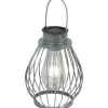 Näve LED-Deko-Solarleuchte IP44 Silber 21,5 cm* Laternen