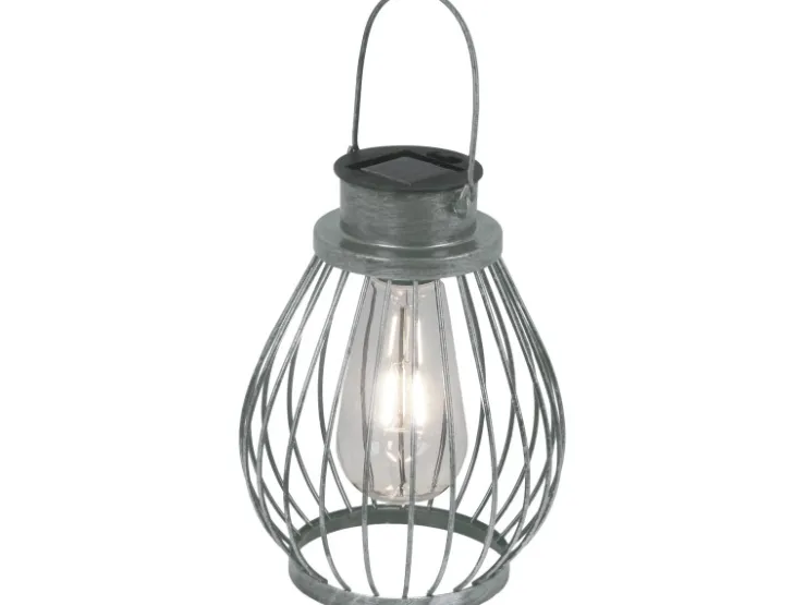 Näve LED-Deko-Solarleuchte IP44 Silber 21,5 cm* Laternen