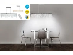 Näve LED-Pendelleuchte Diamonds Chrom* Deckenplatten