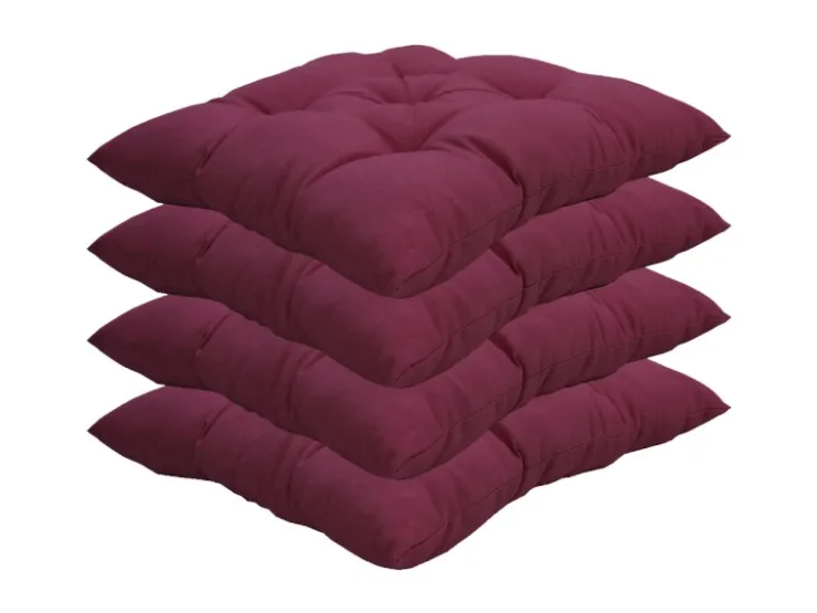 NYVI Stuhlkissen für Gartenstühle 38x38 cm 4er Set