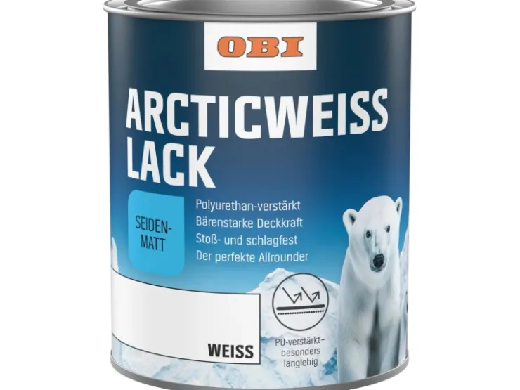 OBI Arctic Weißlack seidenmatt 375 ml* Weißlacke