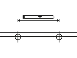 OBI Befestigungs-Pin Grau 1 cm x 1 cm x 8 cm* Wandregale