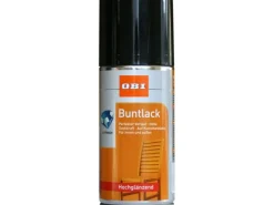 OBI Buntlack Spray RAL 9005 hochglänzend 150 ml