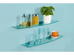 OBI Glasboden Villar Gebogen 0,6 cm x 80 cm x 20 cm* Regalsysteme
