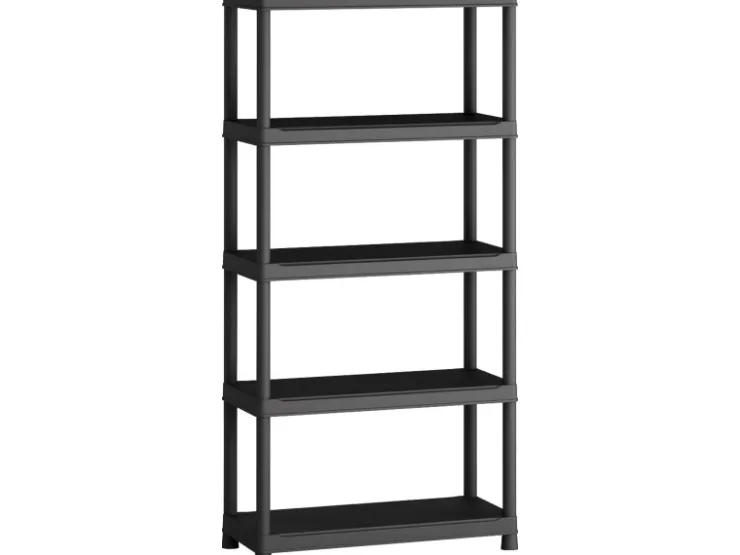 OBI Kunststoffregal M-90 Schwarz 182 cm x 90 cm x 40 cm* Aufbewahrung