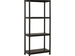 OBI Kunststoffregal XS-60 Schwarz 135 cm x 60 cm x 30 cm
