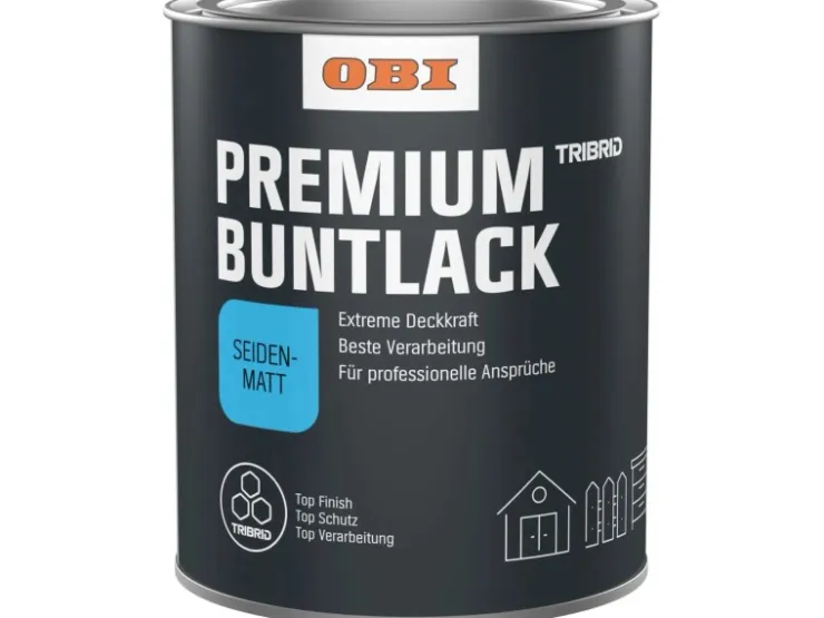 OBI Premium Buntlack Tribrid Seidenmatt 375 ml