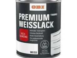 OBI Premium Weißlack Tribrid hochglänzend Weiß 375 ml* Weißlacke