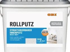 OBI Rollputz Konservierungsmittelfrei Weiß-Matt 10 l* Weißlacke|Kreativfarben
