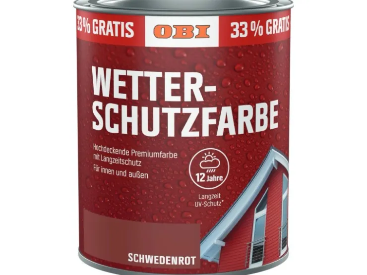 OBI Wetterschutzfarbe Aktion 1 l* Außen-Fassadenfarben|Holzfarben