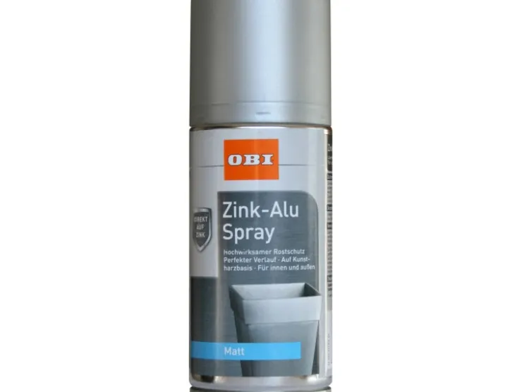 OBI Zink-Alu Spray Silbergrau matt 150 ml* Sprühlacke