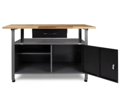 Ondis24 Werkbank Set Klaus 120 cm 1 Schrank LED Werkstatt