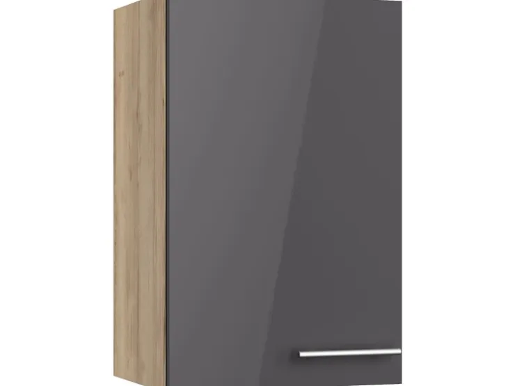 Optifit Küchen-Oberschrank Jonte984 45cm x 70,4cm x 34,9cm Anthrazit-Wildeiche* Möbelserien