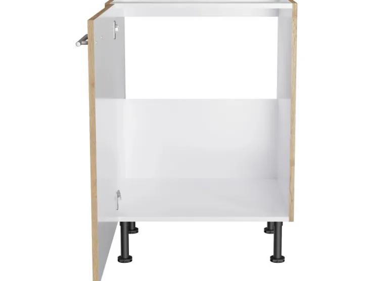 Optifit Küchen-Spülenunterschrank Erik290 60 cm x 87 cm x 58,4 cm Wildeiche