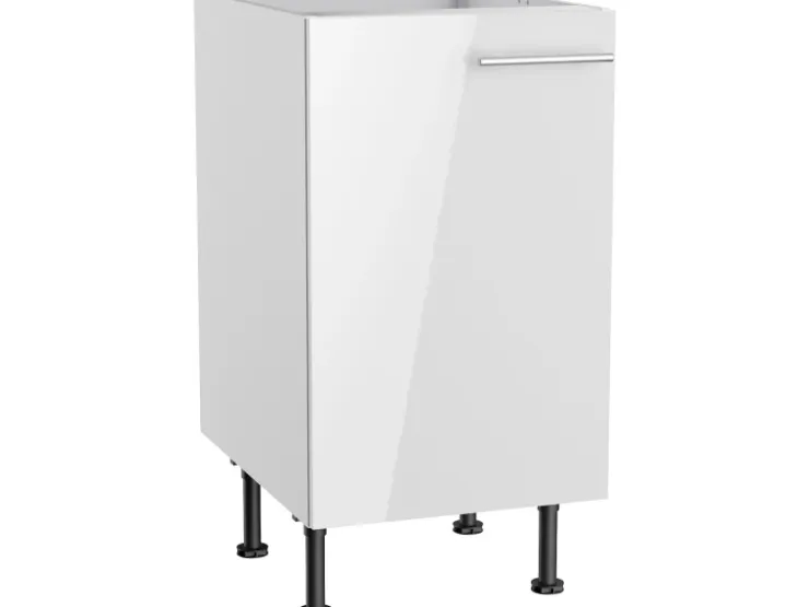 Optifit Küchen-Spülenunterschrank Rurik986 45 cm x 87 cm x 58,4 cm Weiß* Schränke