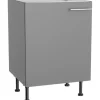 Optifit Küchen-Spülenunterschrank Mats825 60 cm x 87 cm x 58,4 cm Basaltgrau* Schränke