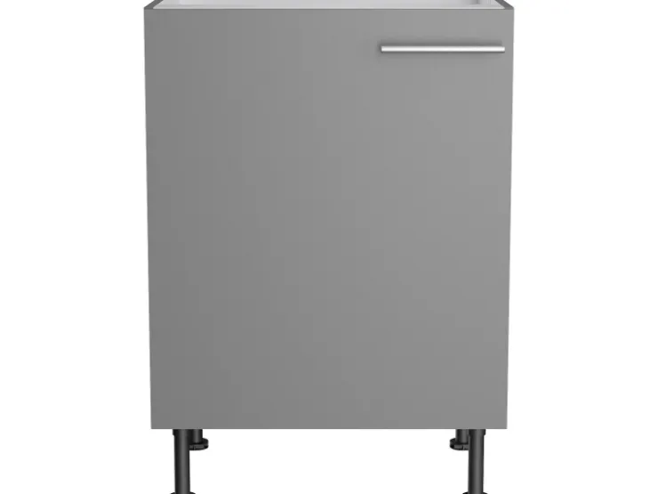 Optifit Küchen-Spülenunterschrank Mats825 60 cm x 87 cm x 58,4 cm Basaltgrau* Schränke