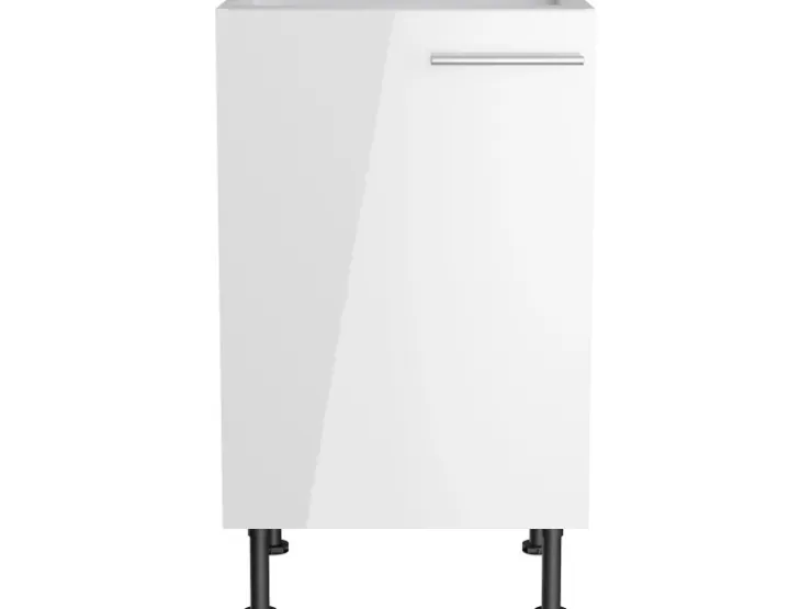 Optifit Küchen-Spülenunterschrank Rurik986 50 cm x 87 cm x 58,4 cm Weiß