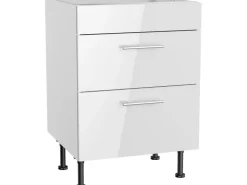 Optifit Küchen-Unterschrank für Kochfeld Rurik986 60 cm x 87 cm x 58,4 cm Weiß