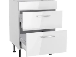 Optifit Küchen-Unterschrank für Kochfeld Rurik986 60 cm x 87 cm x 58,4 cm Weiß