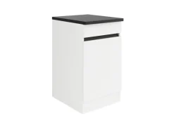 Optifit Küchen-Unterschrank 50 x 88 x 60 cm Luca932 Weiß Anthrazit