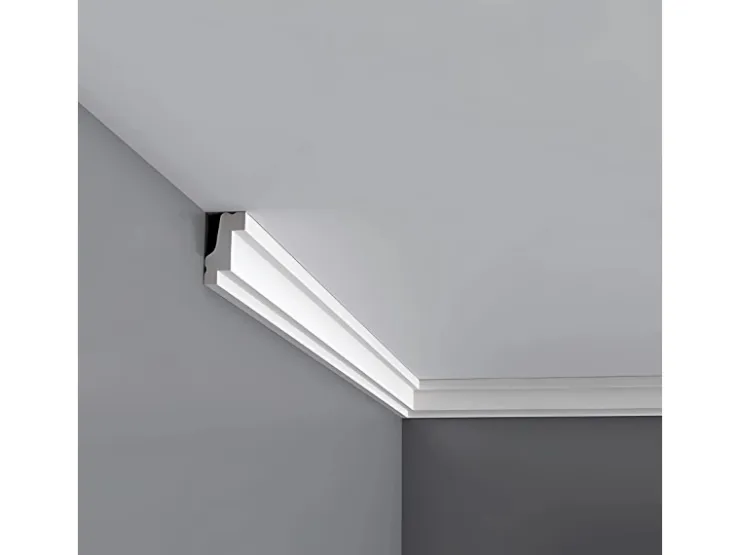 ORAC DECOR CB530 BASIXX Stuckprofil Zier-Eck-Wand-Decken-Leiste Dekor kantig 2 m 200 cm x 2,7 cm x 1,5 cm Weiß