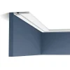 ORAC DECOR CX161 AXXENT Profilleiste Zierleiste Wand Decken Sockel-Leiste 2 m 200 cm x 6,9 cm x 1,3 cm Weiß* Zierprofile