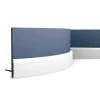ORAC DECOR SX183F AXXENT CASCADE Flexible Sockelleiste Wandleiste Zierleiste 2 m 200 cm x 1,3 cm x 7,5 cm Weiß* Zierprofile