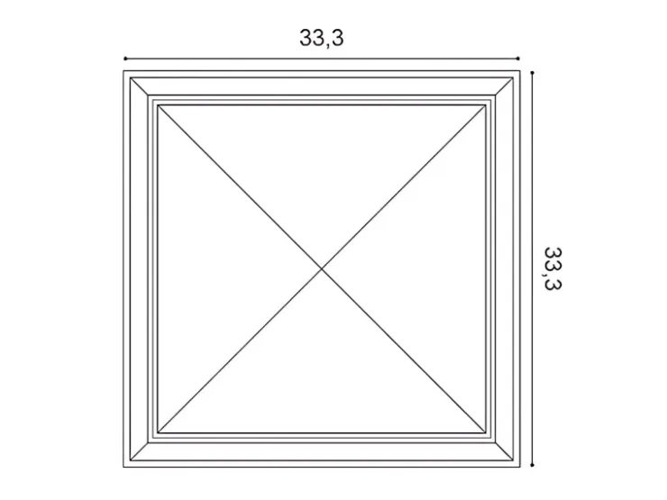 ORAC DECOR W123-Box LUXXUS 3D Wandpaneel 1 Karton Set mit 8 Paneelen 0,89 m2 Weiß