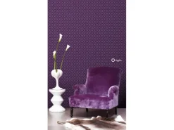Origin-luxury wallcoverings Origin Wallcoverings Tapete Grafisches Muster Lila 53 cm x 10,05 m 345736