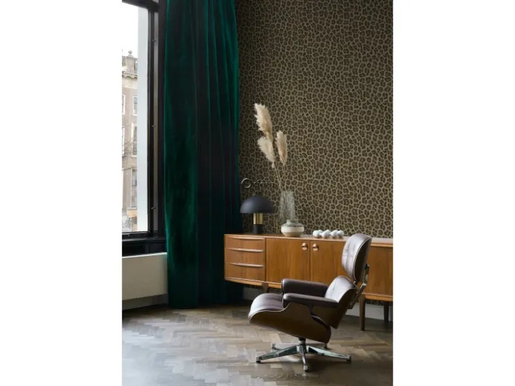 Origin-luxury wallcoverings Origin Wallcoverings Tapete Leopardenmuster Braun und Beige 53 cm x 10.05 m* Dekorative Tapeten