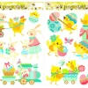 Ostern-Fensterbild 2-fach sortiert 30 cm x 41,5 cm Bunt* Ostern