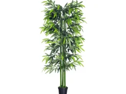Outsunny Künstliche Pflanze 180 cm mit Übertopf* Kunstpflanzen
