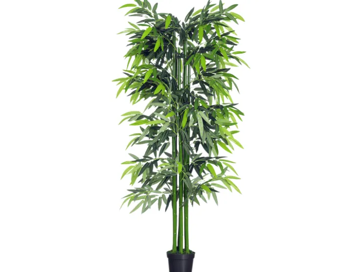 Outsunny Künstliche Pflanze 180 cm mit Übertopf* Kunstpflanzen