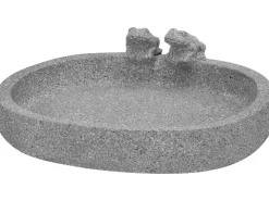 Ovale Vogeltränke aus Zement 32 cm x 25 cm x 8 cm* Vogeltränken