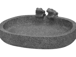 Ovale Vogeltränke aus Zement 32 cm x 25 cm x 8 cm* Vogeltränken