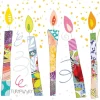 PPD Papierservietten Geburtstagskerzen 16,5 cm x 16,5 cm 20 Stück Bunt FSC®* Papier Servietten