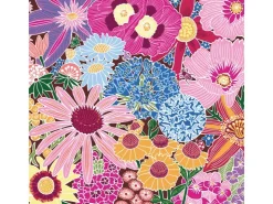 PPD Papierservietten mit Blumen 16,5 cm x 16,5 cm 20 Stück Bunt FSC®