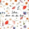 PPD Papierservietten mit Blumen und Spruch 16,5 cm x 16,5 cm 20 Stück Bunt FSC®* Tischtücher|Papier Servietten