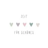 PPD Papierservietten mit Herzen und Spruch 16,5 cm x 16,5 cm 20 Stück Pastell FSC®