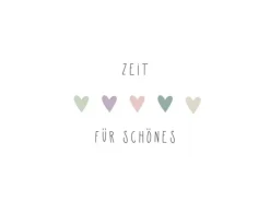 PPD Papierservietten mit Herzen und Spruch 16,5 cm x 16,5 cm 20 Stück Pastell FSC®