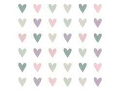 PPD Papierservietten mit Herzen 16,5 cm x 16,5 cm 20 Stück Pastell FSC®