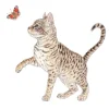 PPD Papierservietten mit Katze und Schmetterling 16,5 x 16,5 cm 20 Stück Bunt FSC®