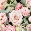 PPD Papierservietten mit Rosen und Eukalyptus 16,5 x 16,5 cm 20 Stück Rosa-Grün FSC®* Tischtücher|Papier Servietten
