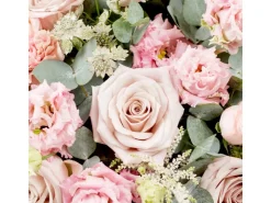 PPD Papierservietten mit Rosen und Eukalyptus 16,5 x 16,5 cm 20 Stück Rosa-Grün FSC®* Tischtücher|Papier Servietten