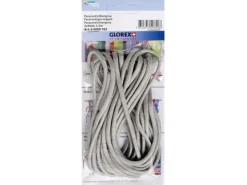 Paracord Nylonschnur Silbergrau 2 x 4 mm, Länge 5 m* Schmuckbasteln